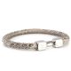 Armband - Hantel "Python" hell & silber